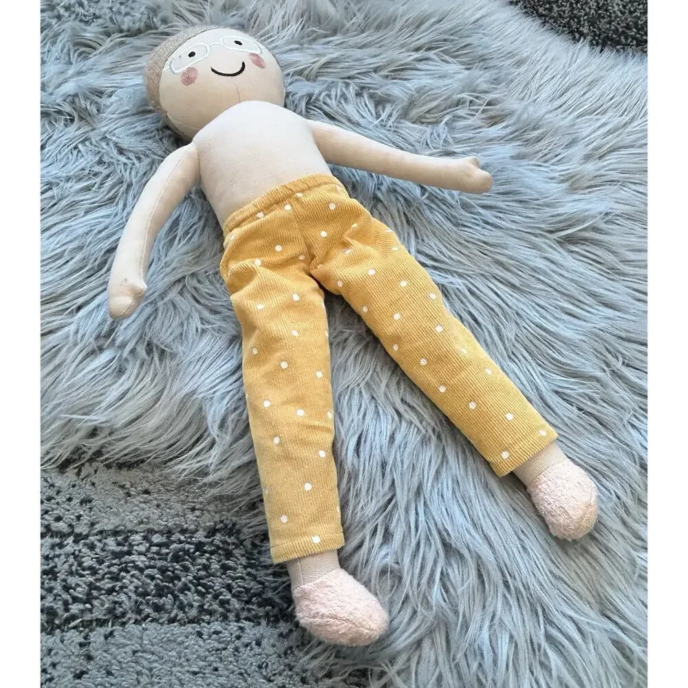 Pillowfort Blonde Boy Decorative Doll With Yellow Pants‎